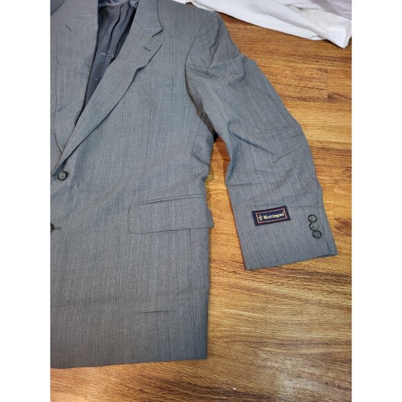 NWT Barrington Gray Wool Blend Gray Stripe Blazer Jacket Size 44L - Picture 4 of 7